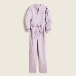 J. Crew Lilac Long-Sleeve Utility Jumpsuit